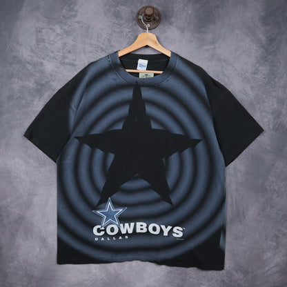 1993 Black Dallas Cowboys Big Star Shirt 6651
