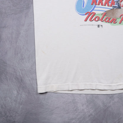 1989 White Nolan Ryan 5000 K's Texas Rangers Shirt 4922