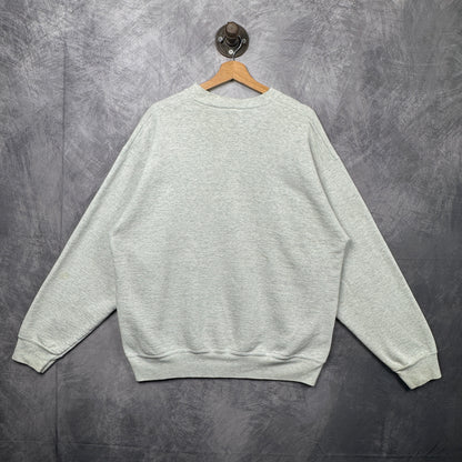 90s Grey NHIS Crewneck Sweatshirt 3987