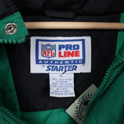 90s Black Philadelphia Eagles Starter Pullover Jacket 6505