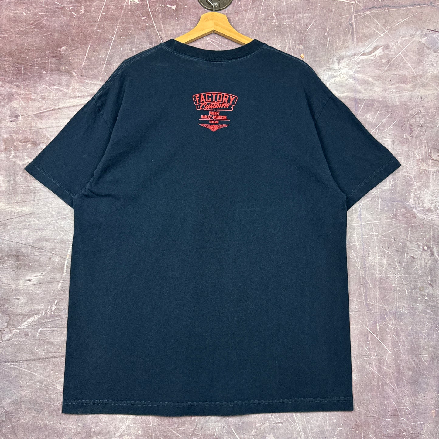 00s Navy Blue Harley Davidson Shirt 3121