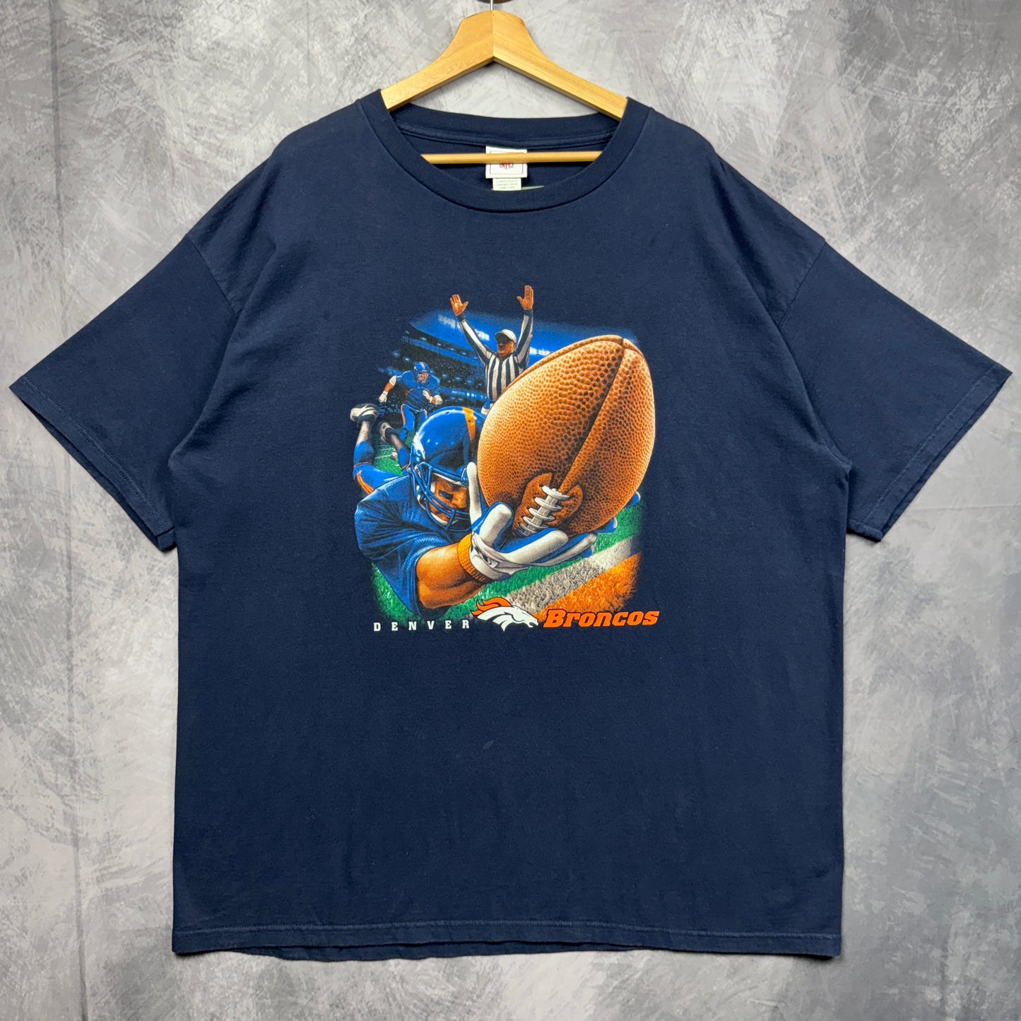 90s Blue Denver Broncos Shirt 4219