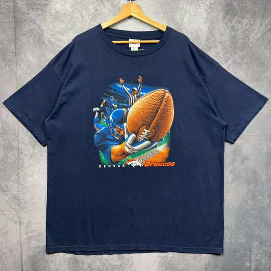 90s Blue Denver Broncos Shirt 4219