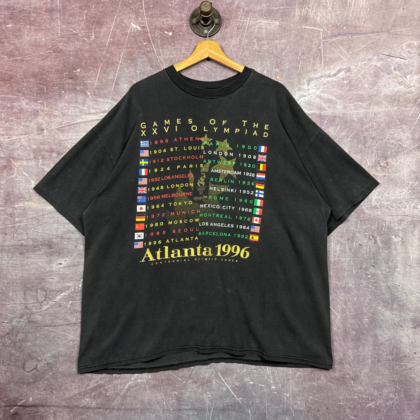 1996 Black Atlanta Olympics Shirt 3456
