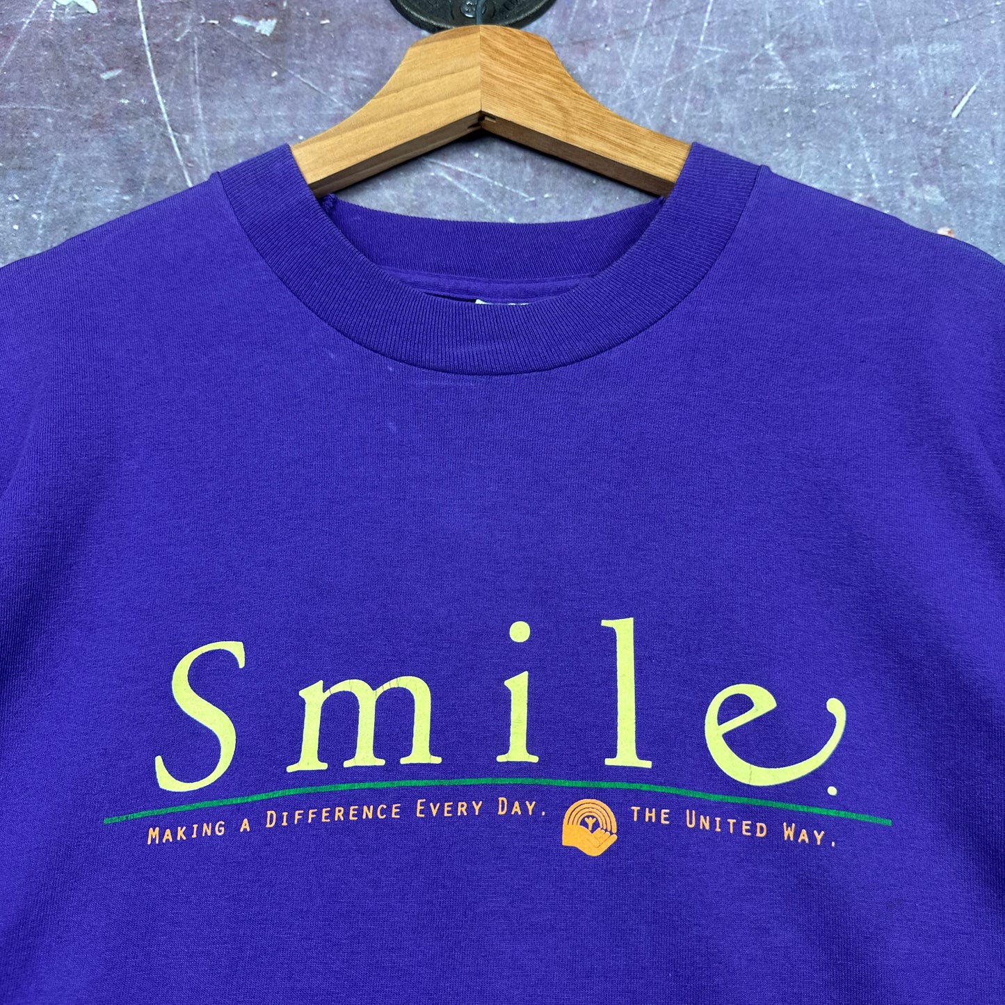 90s Purple Samuel Adams Smile Shirt 3615