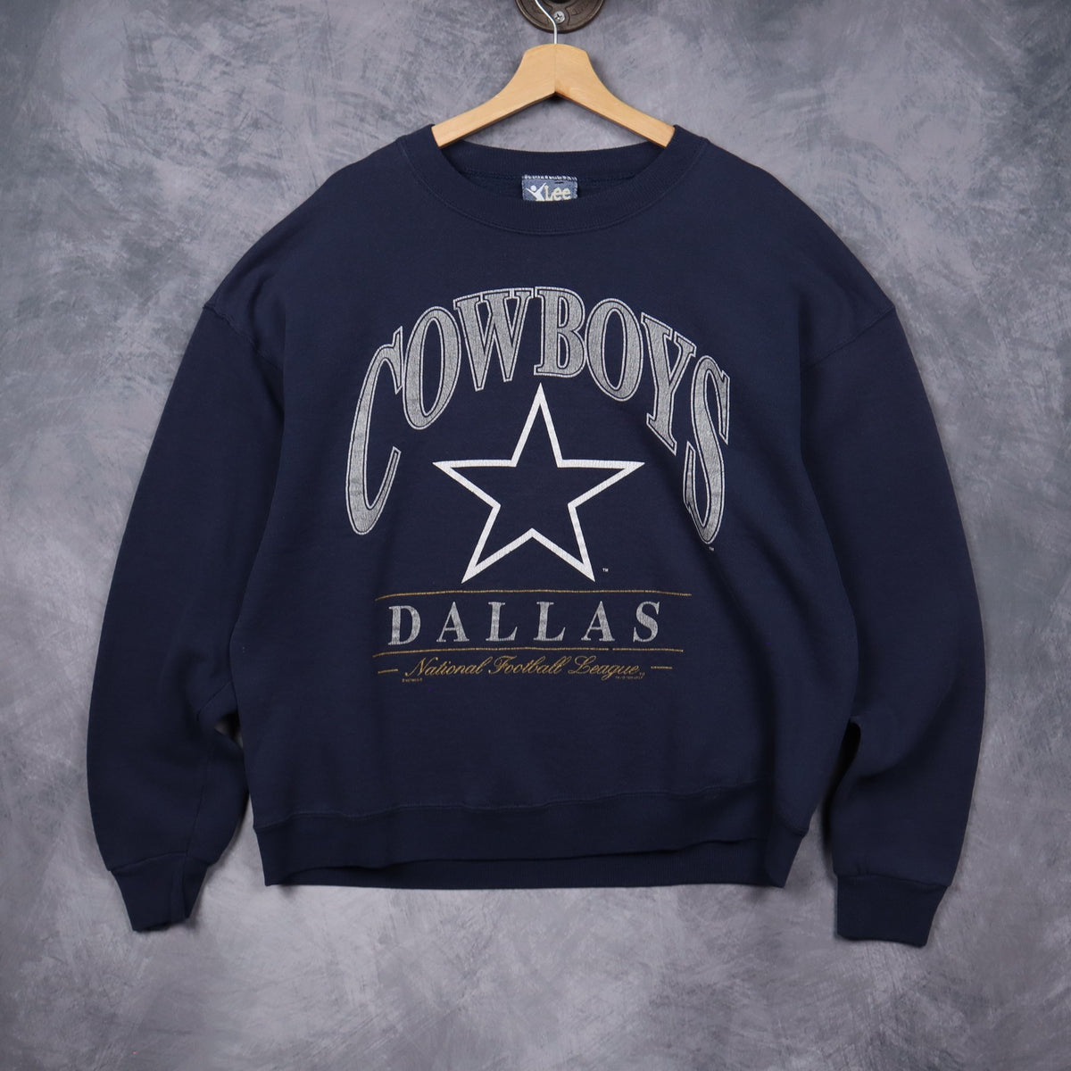 90s Navy Blue Dallas Cowboys Crewneck Sweatshirt 6616