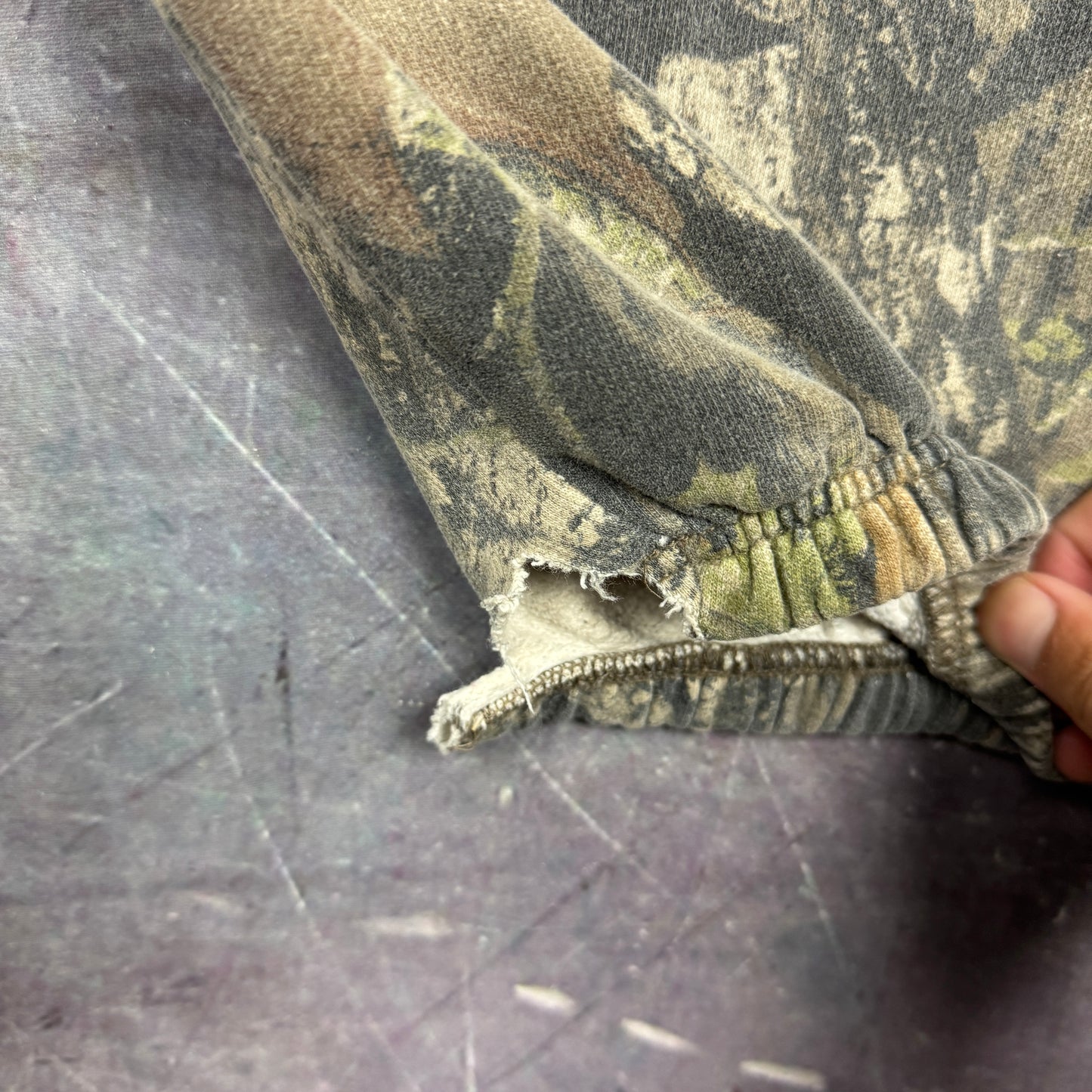 90s RealTree Camo Baggy Jogger Sweatpants 42x29 2239