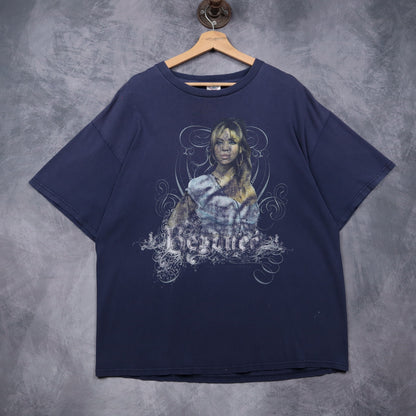 2007 Navy Blue Beyonce The Beyonce Experience World Tour Shirt 4931