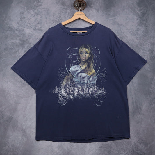 2007 Navy Blue Beyonce The Beyonce Experience World Tour Shirt 4931