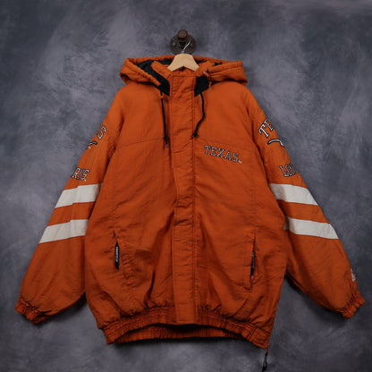 90s Orange Texas Longhorns Starter Hooded Jacket 5925
