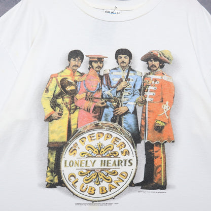 1995 White The Beatles Sgt. Peppers Lonely Hearts Club Band Shirt 4938