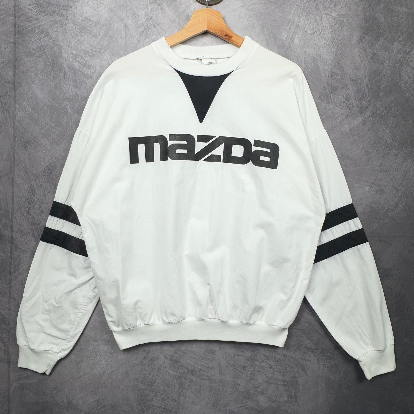 90s White Mazda Crewneck Sweatshirt 4025