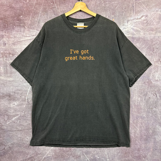 2002 Black Xbox Live Beta Tester I've Got Great Hands Shirt 3437
