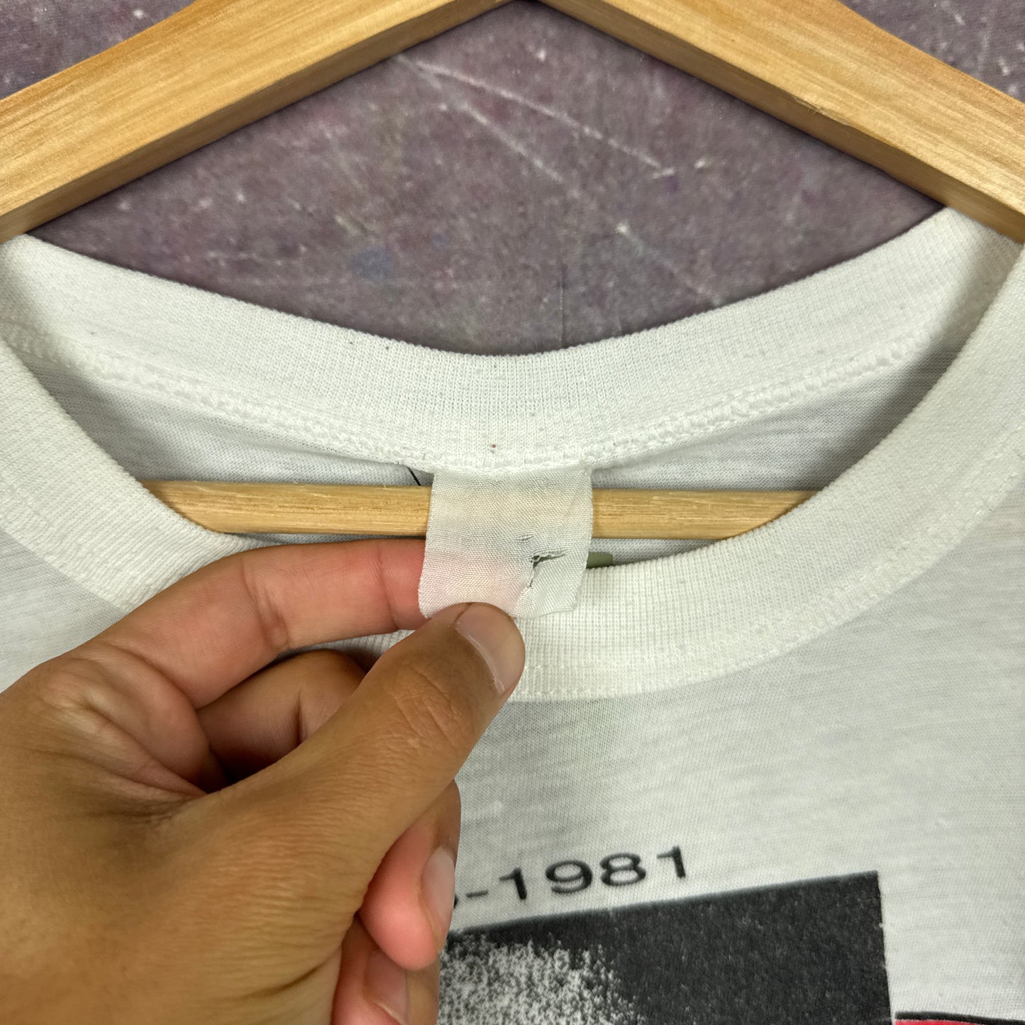 1981 White Bob Marley Memorial Legend Jamaica Graphic Shirt Boxy L 2924