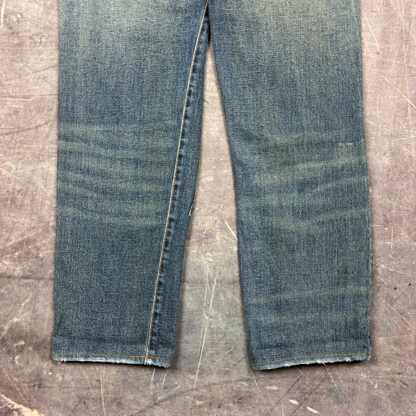 Early 00s Dark Wash Repaired Patwork Redline Selvedge LCV Levi's 501Z XX Denim Jeans 30x30 0811