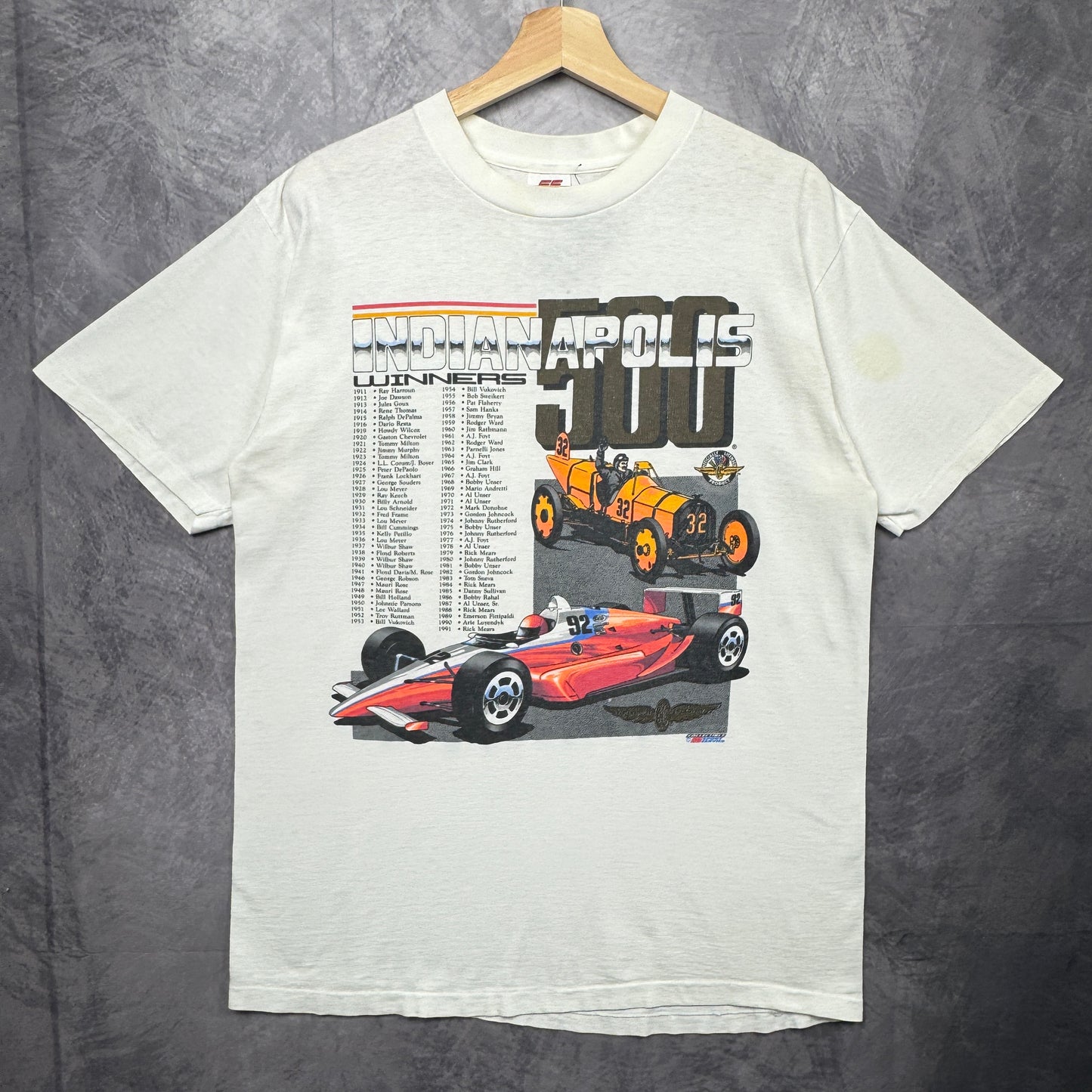 1991 White Indianapolis 500 Shirt 3918