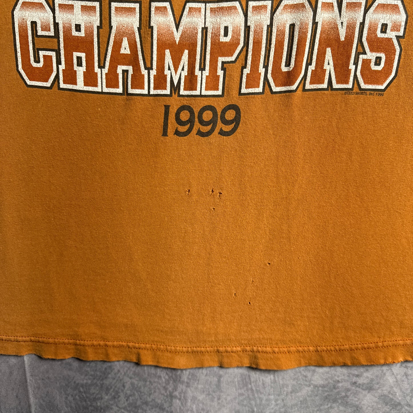1999 Orange Texas Longhorns South Division Champions Shirt 4479