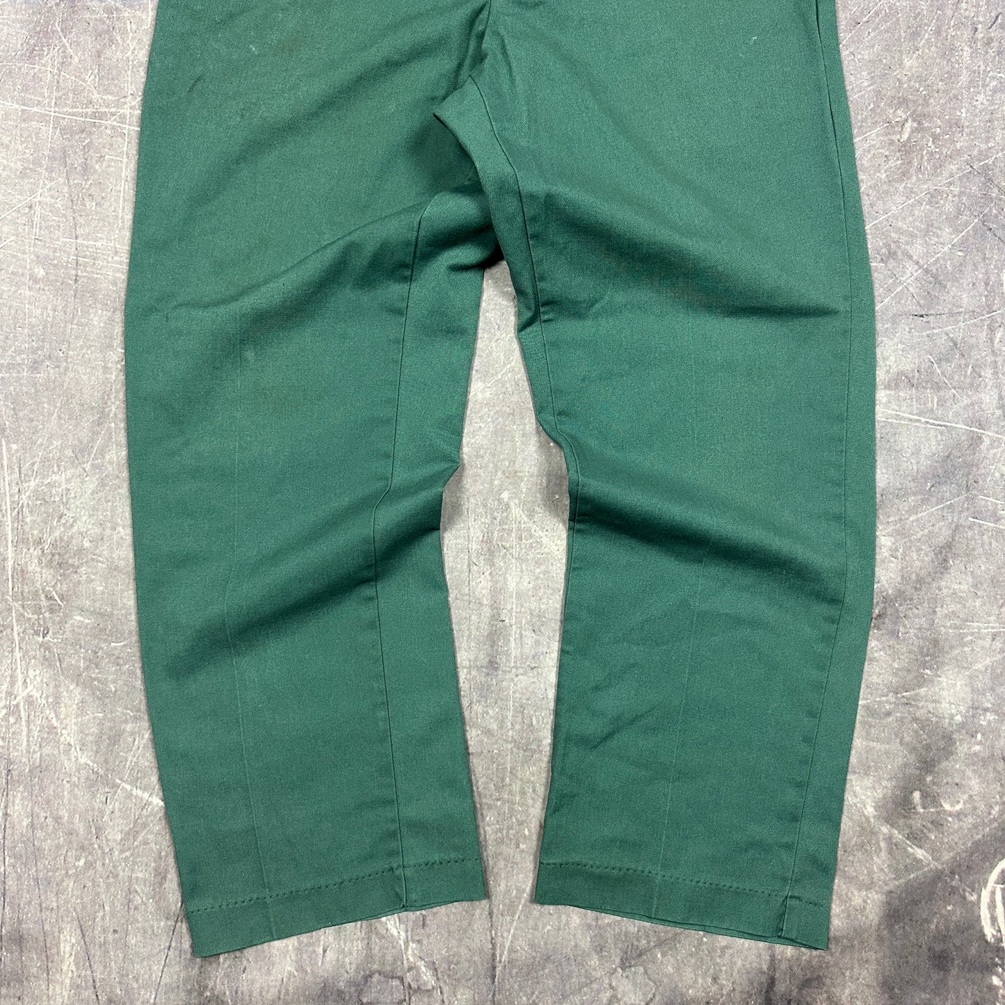 80s Green Cintas Cotton Poly Dickies Style Work Pants 32x28 AI43