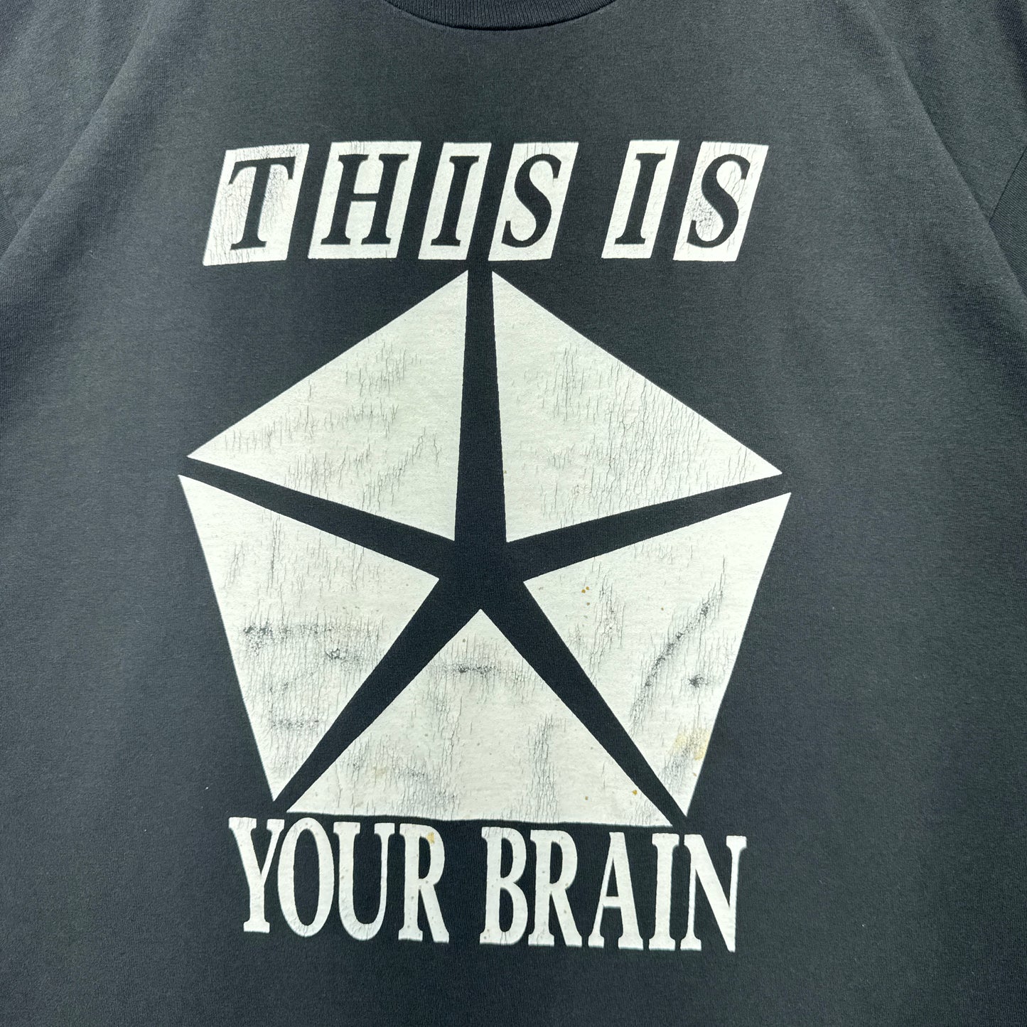 90s Black This Is Your Brain On Drugs Mopar Toyota Shirt 3864