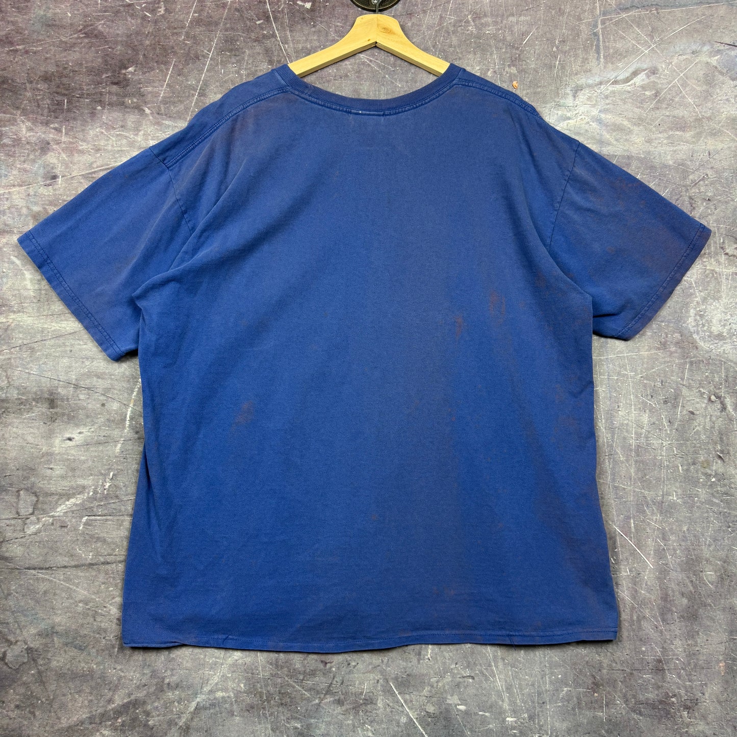 Early 00s Blue Nike Mini Swoosh Essential Shirt XXL 0837