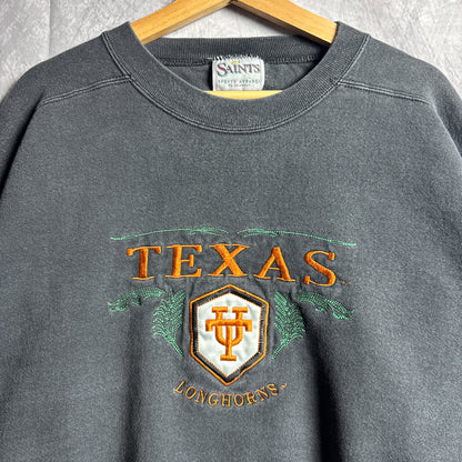 90s Black Texas Longhorns Crewneck Sweatshirt 4581