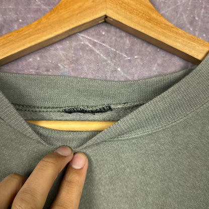 90s Olive Green Harley Davidson Sweatshirt 3089