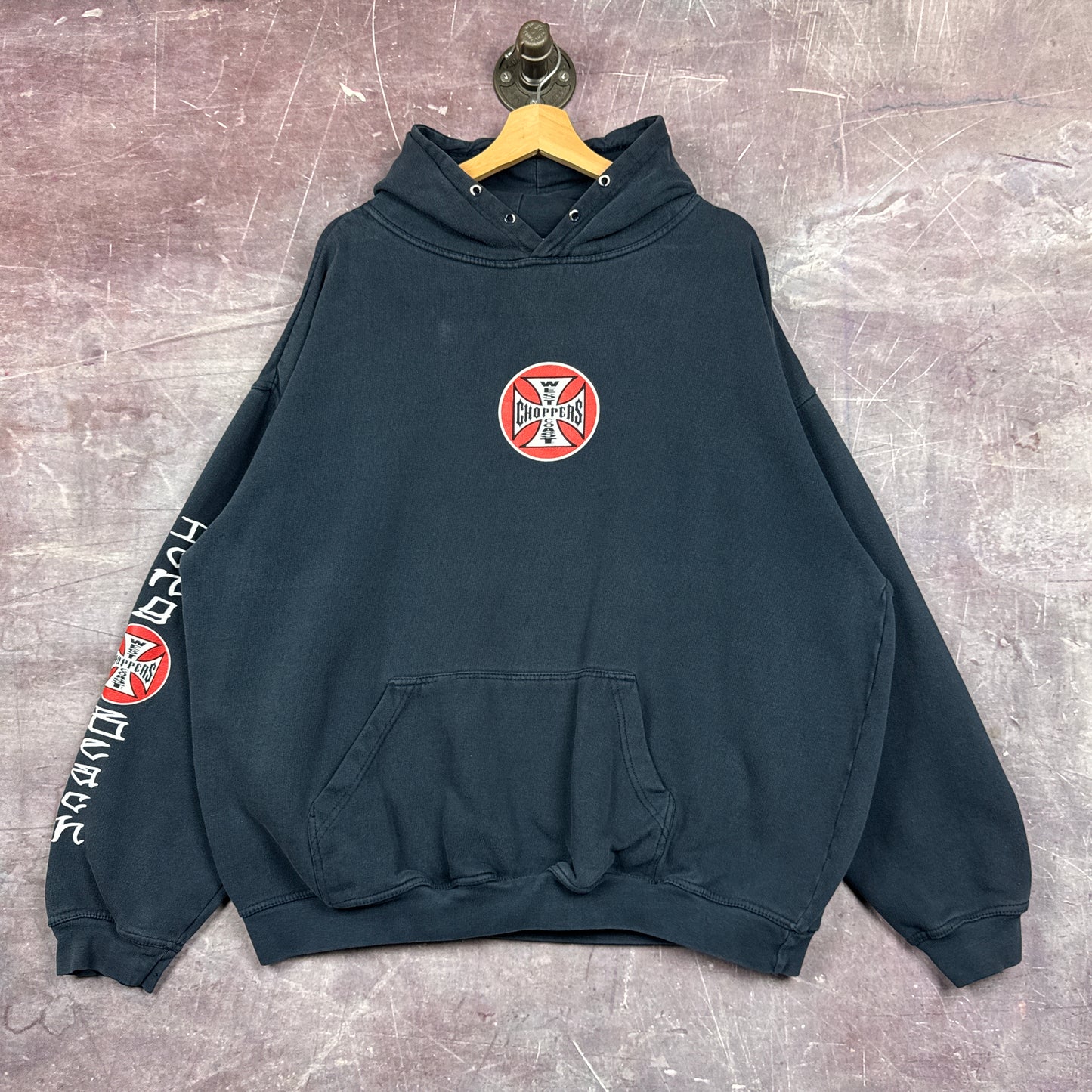 90s Black West Coast Choppers Hoodie 3042