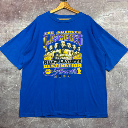 2004 Blue Los Angeles Lakers NBA Finals Shirt 3597