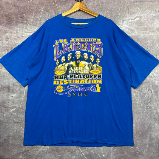 2004 Blue Los Angeles Lakers NBA Finals Shirt 3597