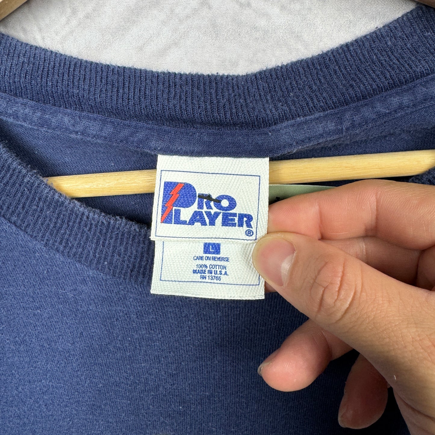 90s Blue Troy Aikman Dallas Cowboys Shirt 4262