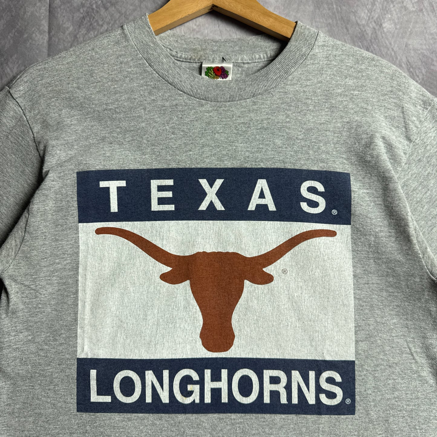 00s Grey Texas Longhorns Tommy Flag Shirt 4532