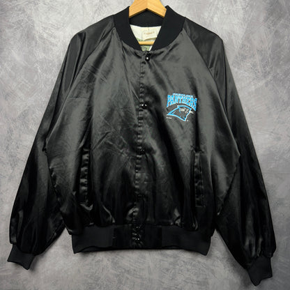 1993 Black Carolina Panthers Satin Jacket 4091