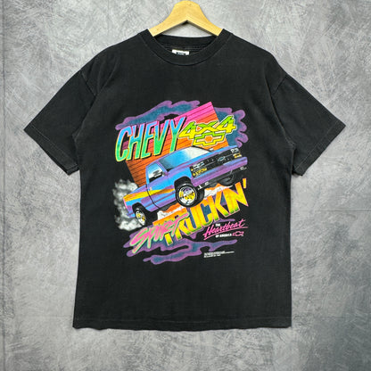 90s Black Chevy Truck Shirt 4030