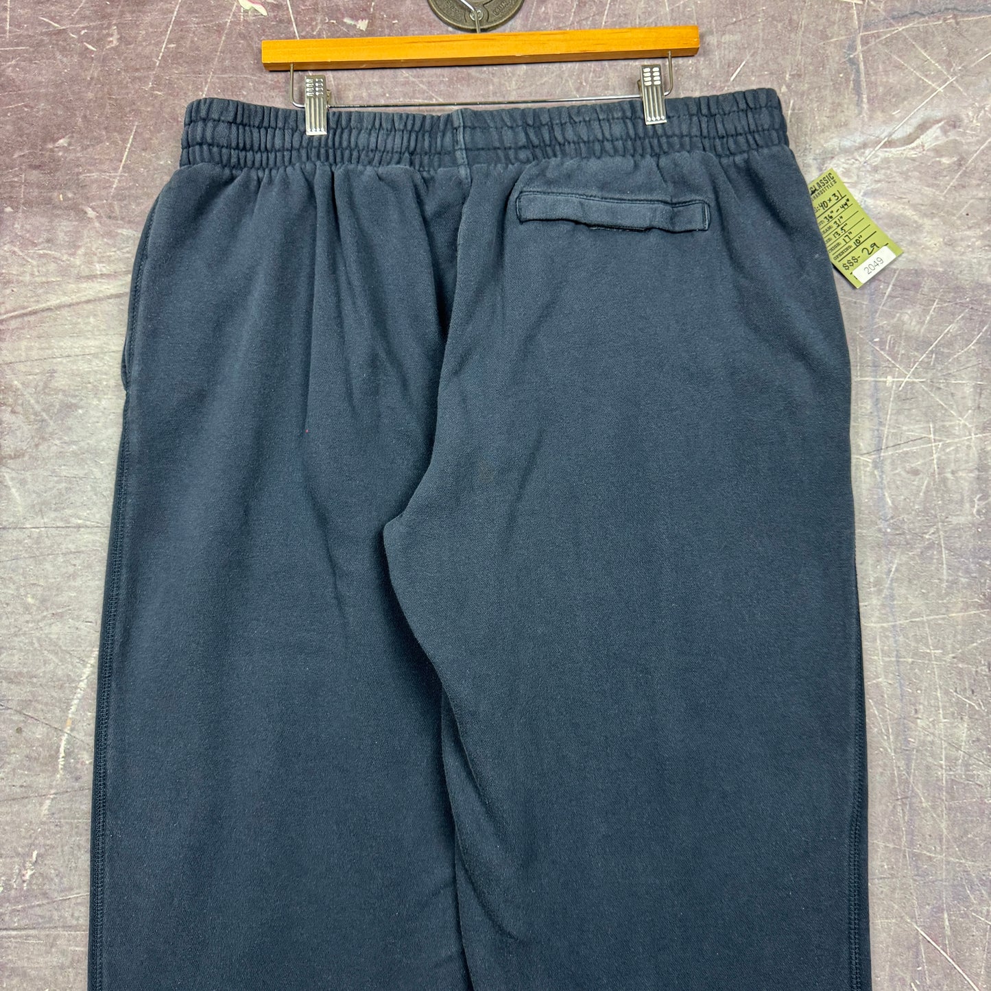 Early 00s Navy Blue Nike Baggy Sweatpants 40x31 2049