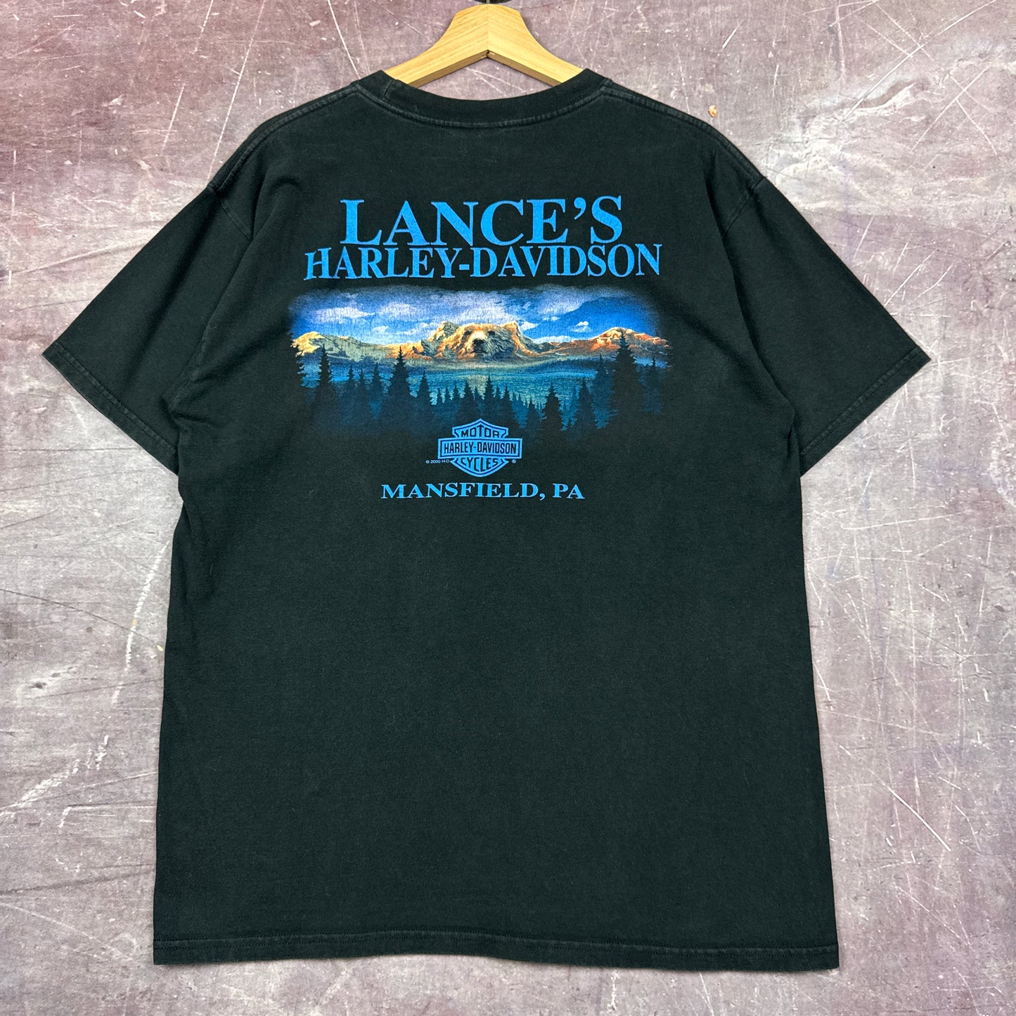 90s Black Harley Davidson Shirt 3173