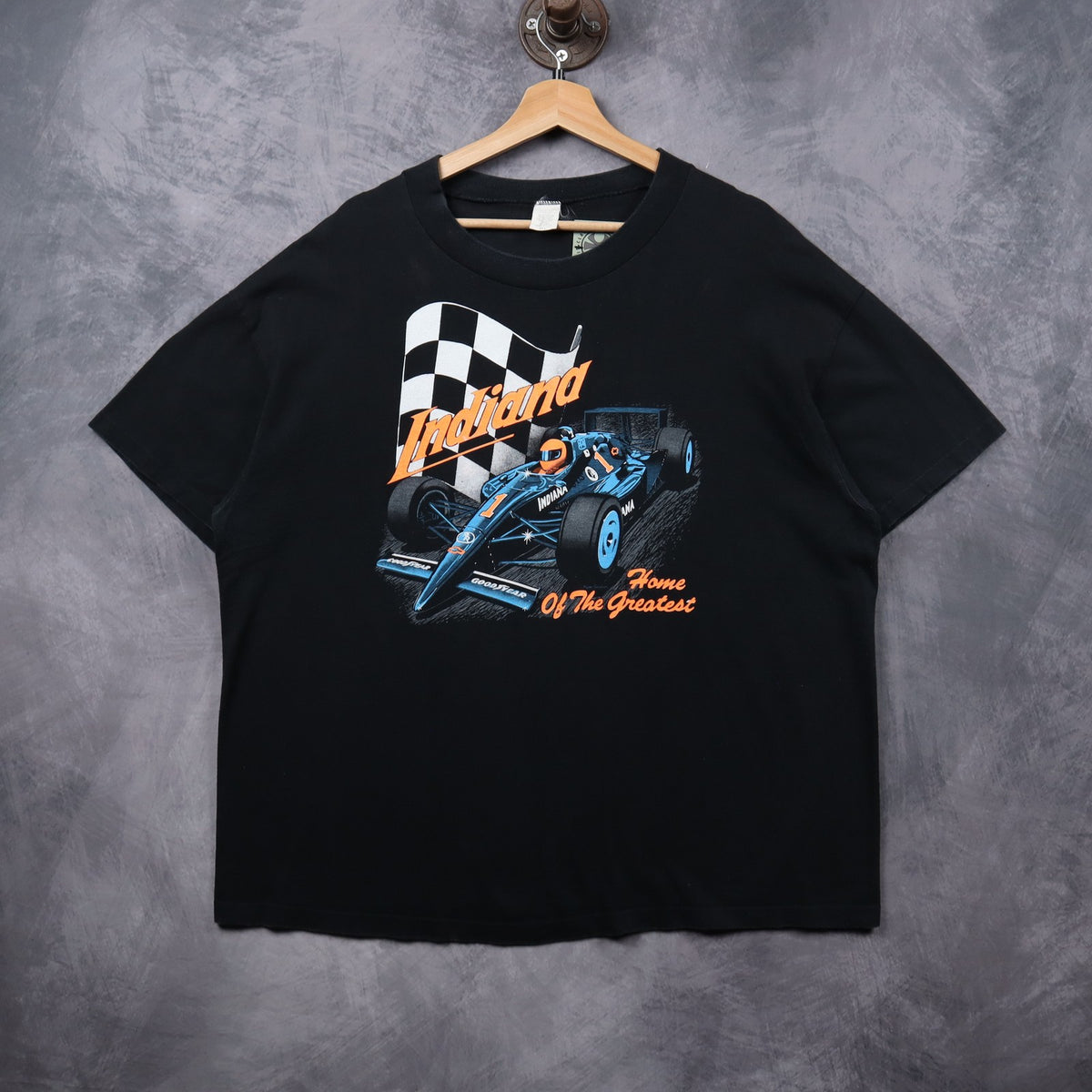 00s Black Indiana Home Of The Greatest Racing Shirt 7238