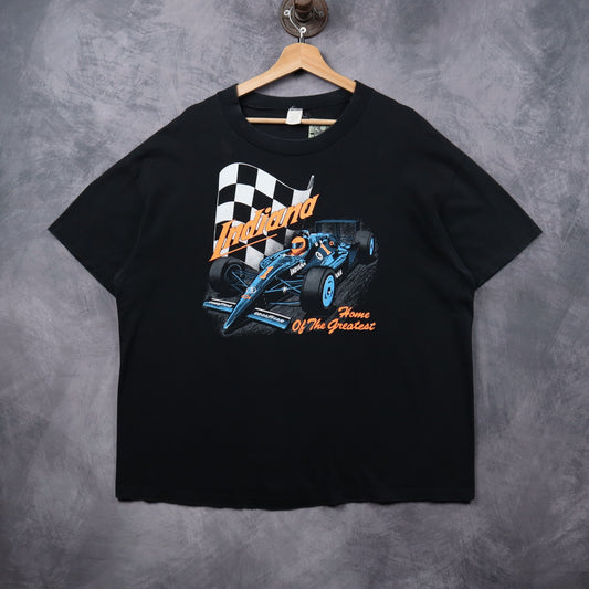 00s Black Indiana Home Of The Greatest Racing Shirt 7238