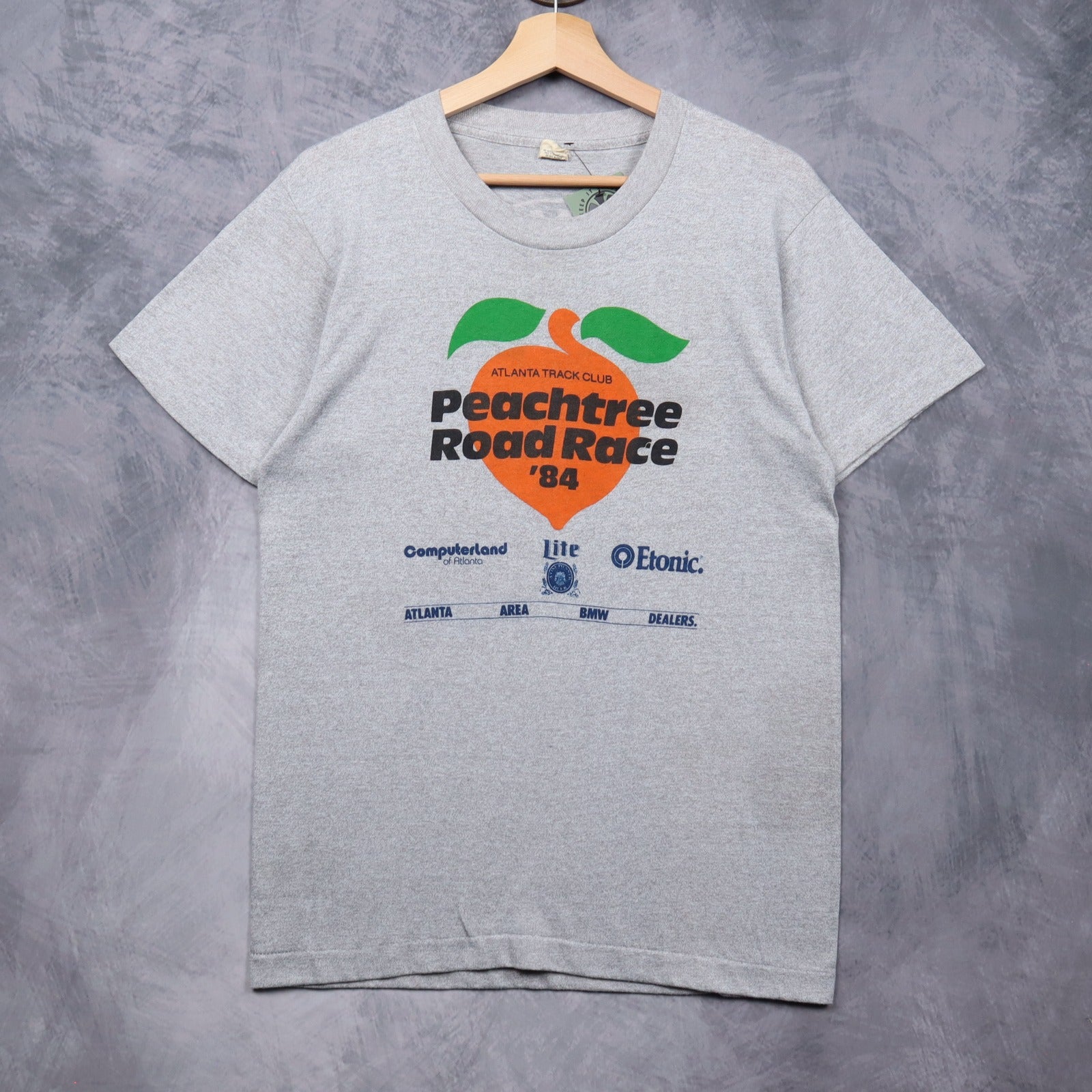 1984 Grey Peachtree Road Race Atlanta BMW Shirt 5574