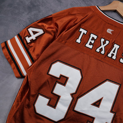 00s Burnt Orange Texas Longhorns #34 Colosseum Jersey 5883