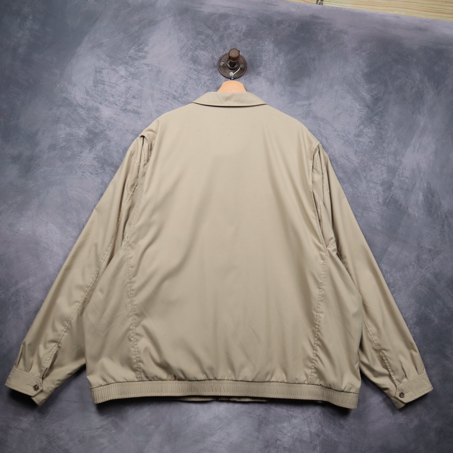90s Tan Brown Polo Ralph Lauren Nylon Harrington Jacket 5469