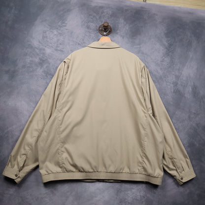 90s Tan Brown Polo Ralph Lauren Nylon Harrington Jacket 5469