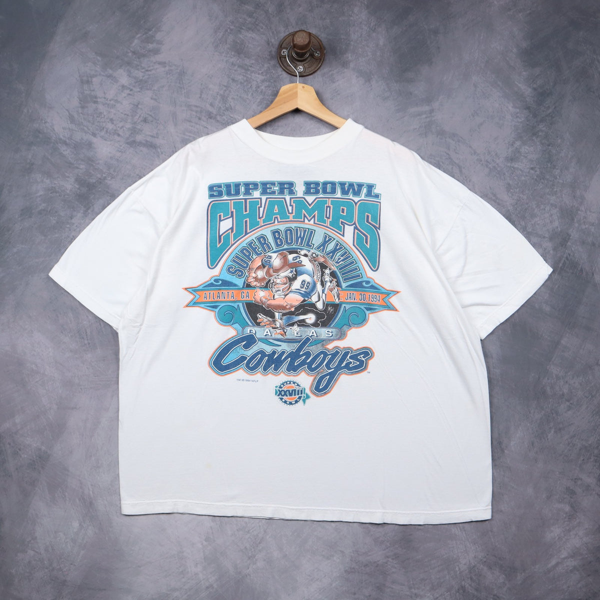 1994 White Dallas Cowboys Super Bowl Champs Shirt 6686