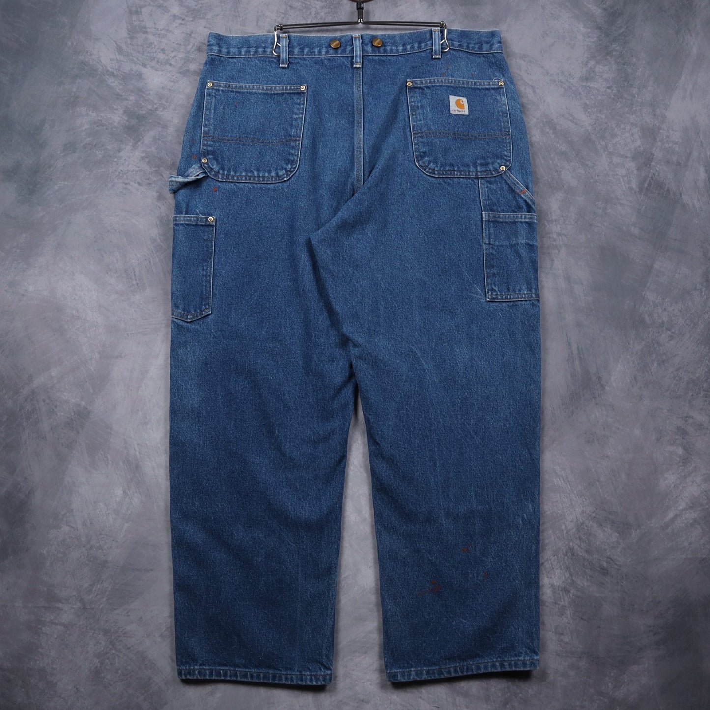 Y2K Blue Carhartt Original Dungaree Fit Double Knee Denim Jeans 5048