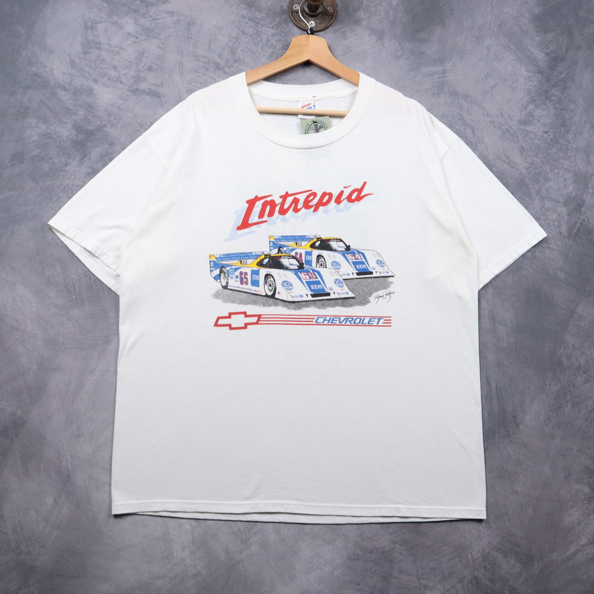 90s White Intrepid Chevrolet Racing Shirt 7285