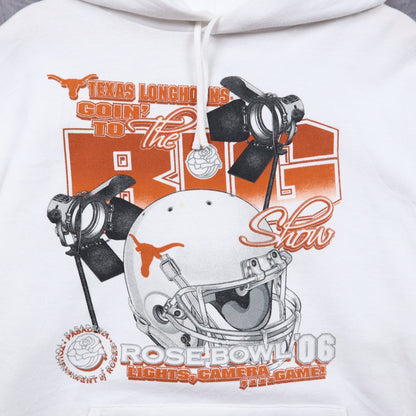 2006 White University of Texas Longhorns Rose Bowl Hoodie 5623