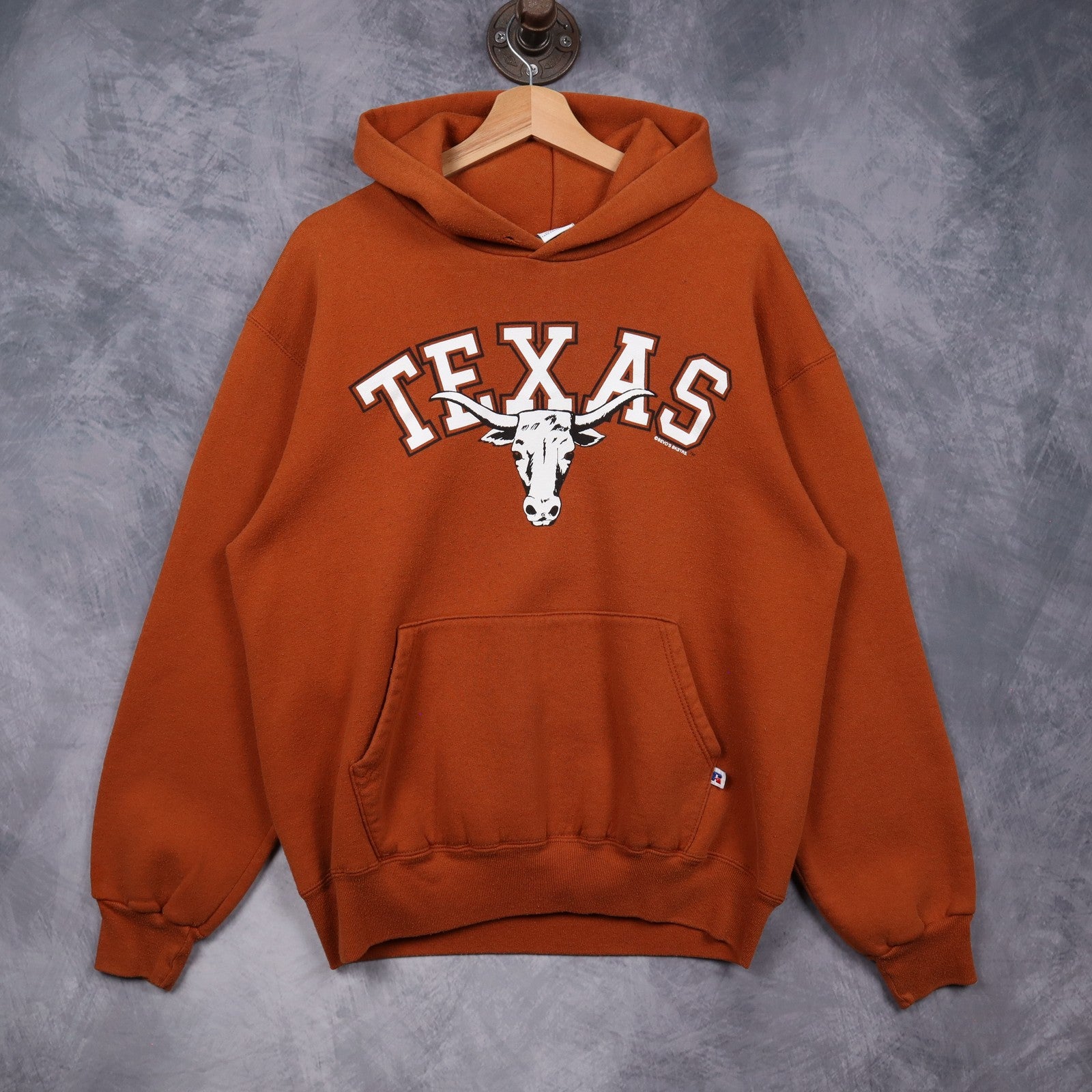 90s Burnt Orange Texas Longhorns Hoodie 5651