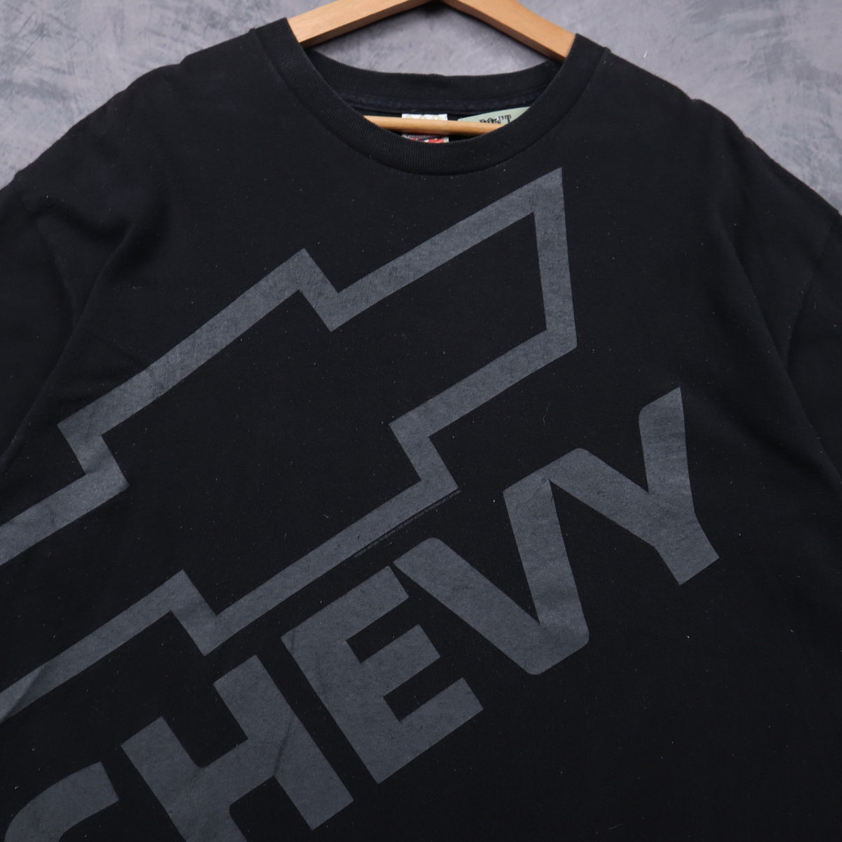 90s Black Chevy Big Logo Shirt 7239