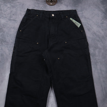 00s Black Carhartt Double Knee Carpenter Work Pants 5086