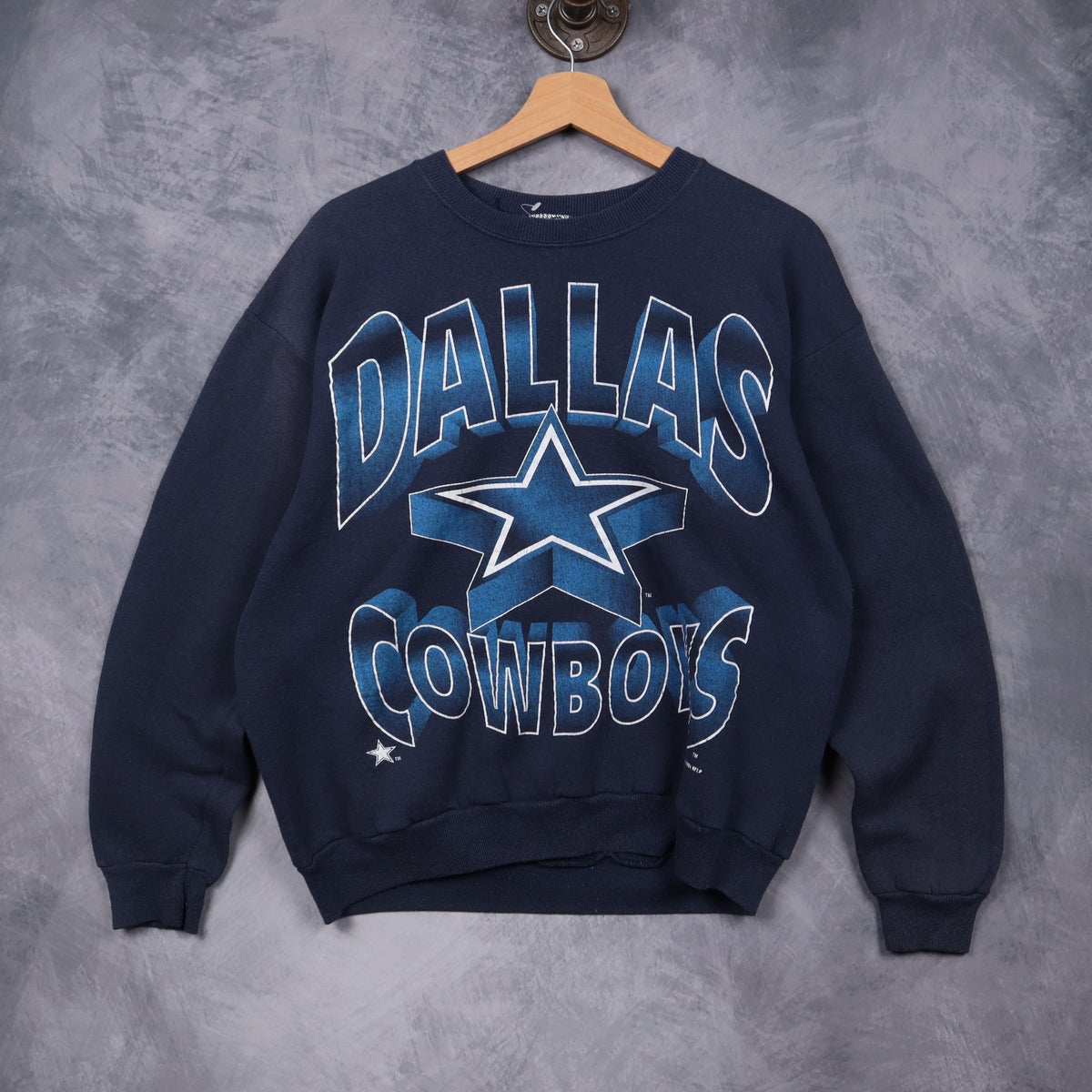 1994 Navy Blue Dallas Cowboys Crewneck Sweatshirt 6652