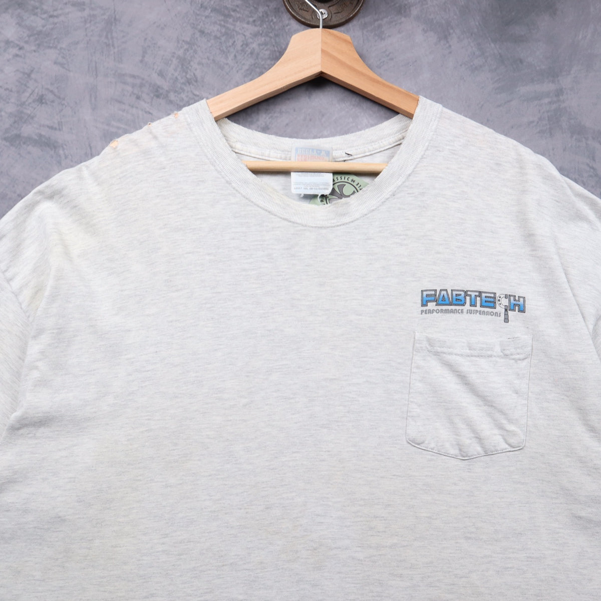 00s Grey Fabtech Racing Pocket Shirt 7264